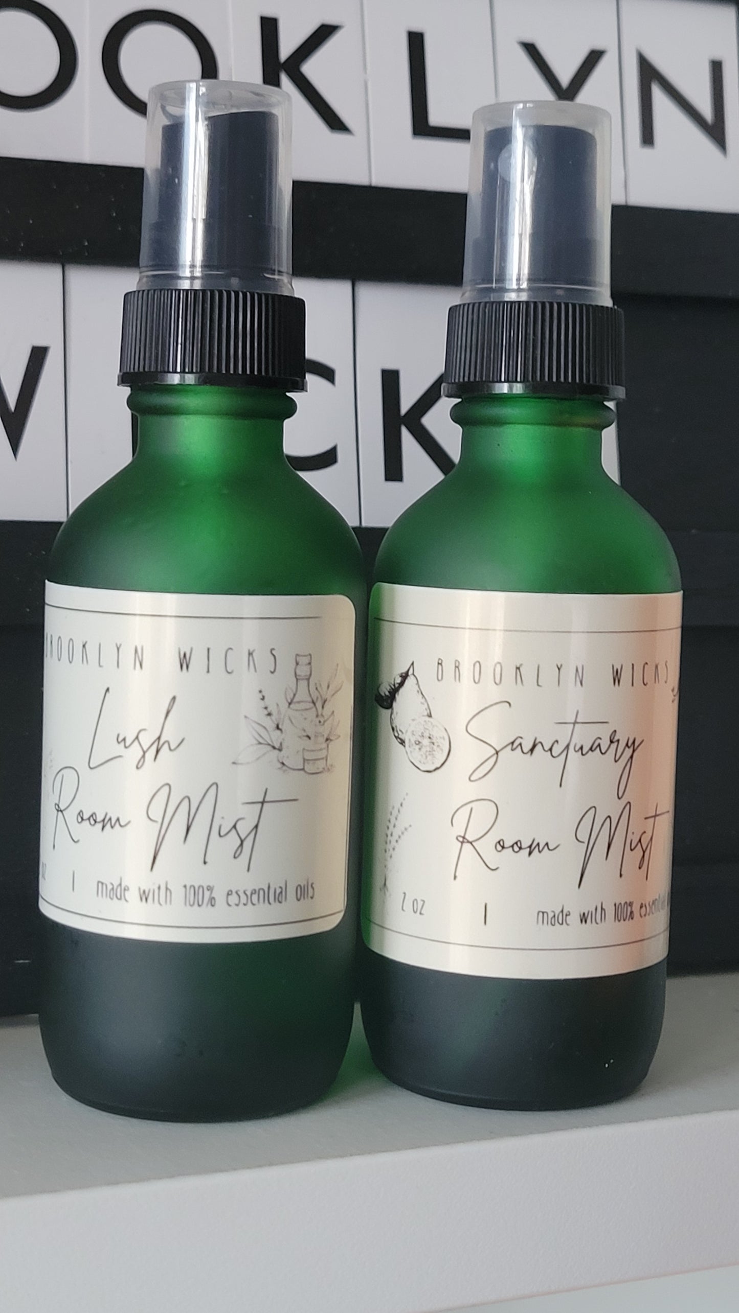 Essential Oil Infused Room Mist Sprays – Lush, Hustle & Flow, and Sanctuary Scents